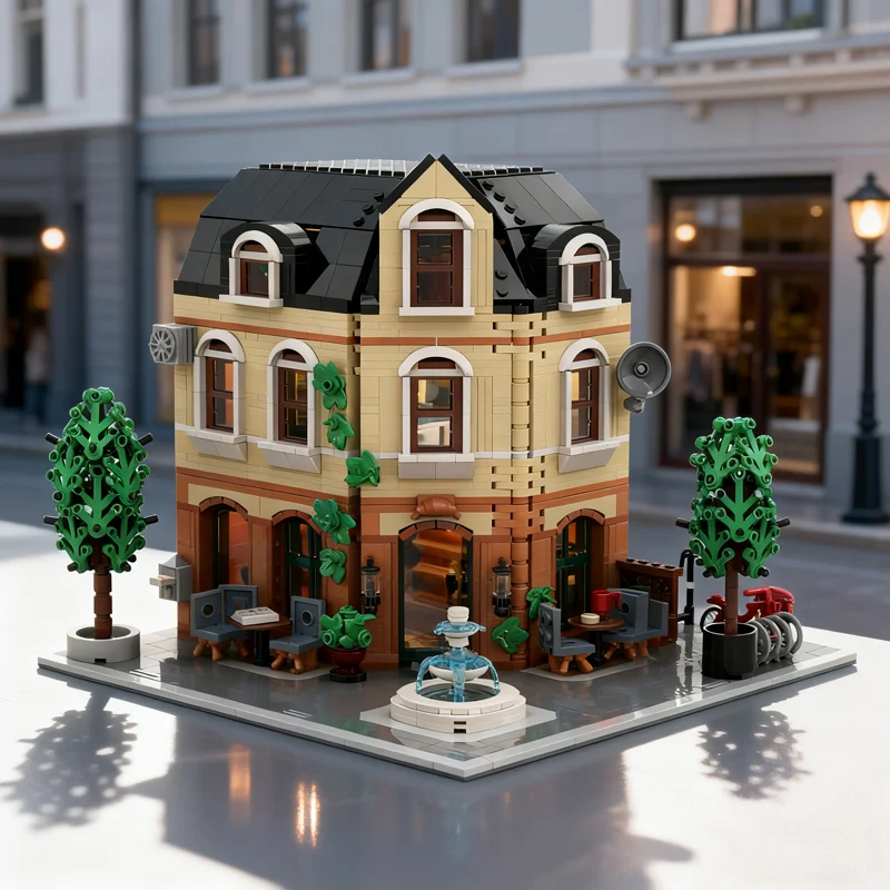 2054pcs MOC Café De Provence Modular Streetscape Model Building Blocks Architecture Festival Gifts Creative Idea Toy Education
2054pcs MOC Café De Provence Modular Streetscape Model Building Blocks Architecture Festival Gifts Creative Idea Toy Education