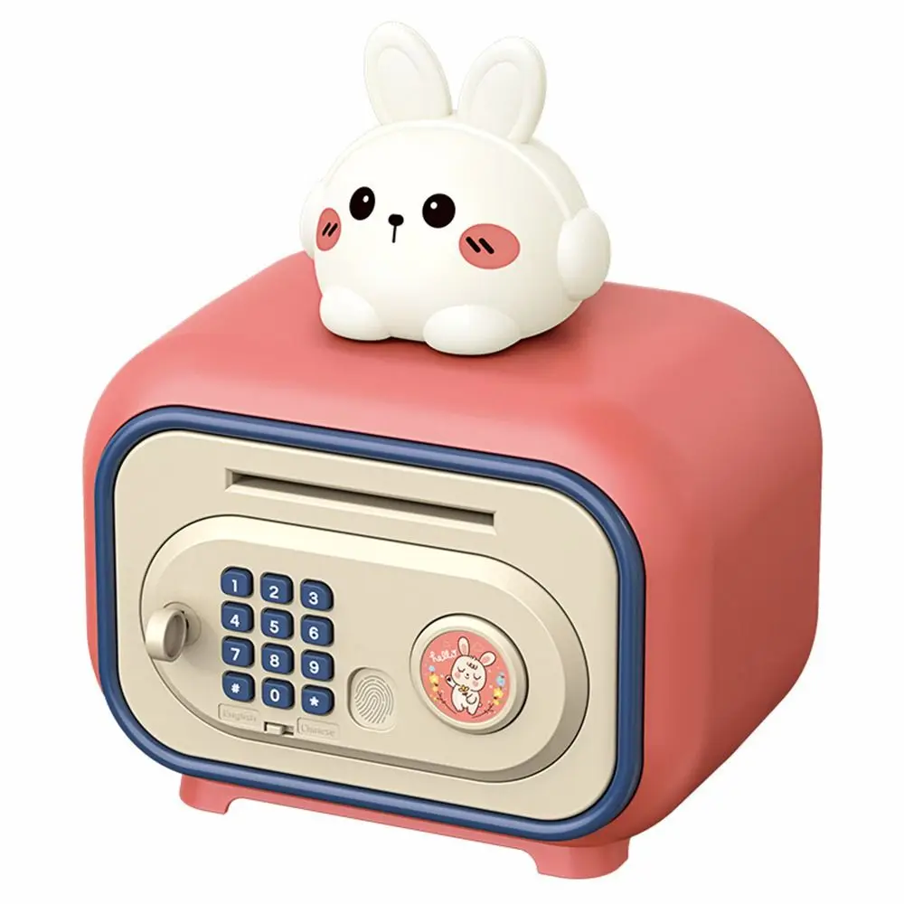 Password Lock Automatic Roll-Up Savings Bank Fingerprint -Protected Storage Box Smart Money Deposit Box Bear and Rabbit
Password Lock Automatic Roll-Up Savings Bank Fingerprint -Protected Storage Box Smart Money Deposit Box Bear and Rabbit
