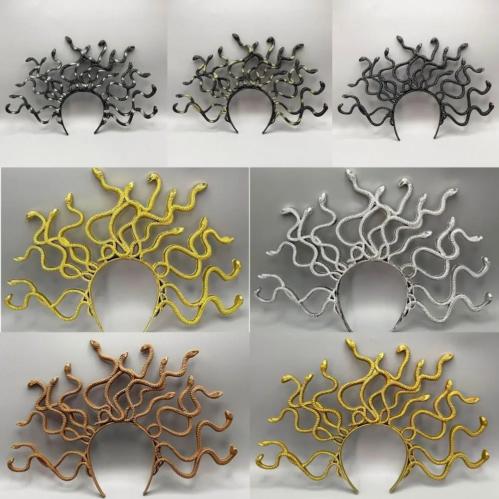 New Horror Halloween headband Realistic Punk Snake Hair Hoop Stage Performances Nonslip Cosplay Costume Prop Party Supplies
New Horror Halloween headband Realistic Punk Snake Hair Hoop Stage Performances Nonslip Cosplay Costume Prop Party Supplies