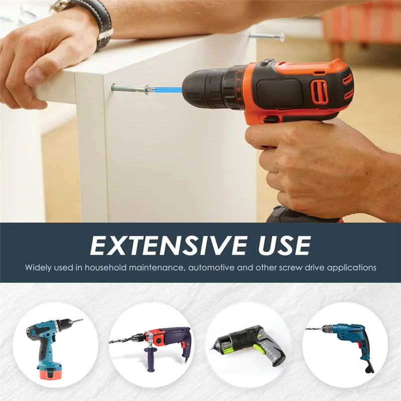 T99C-42 Pcs Magnetic Screwdriver Bit Set 1/4 Inch Hex Shank Impact Driver Bit 1"- 6" Length Steel Anti Slip Drill Bits
T99C-42 Pcs Magnetic Screwdriver Bit Set 1/4 Inch Hex Shank Impact Driver Bit 1"- 6" Length Steel Anti Slip Drill Bits