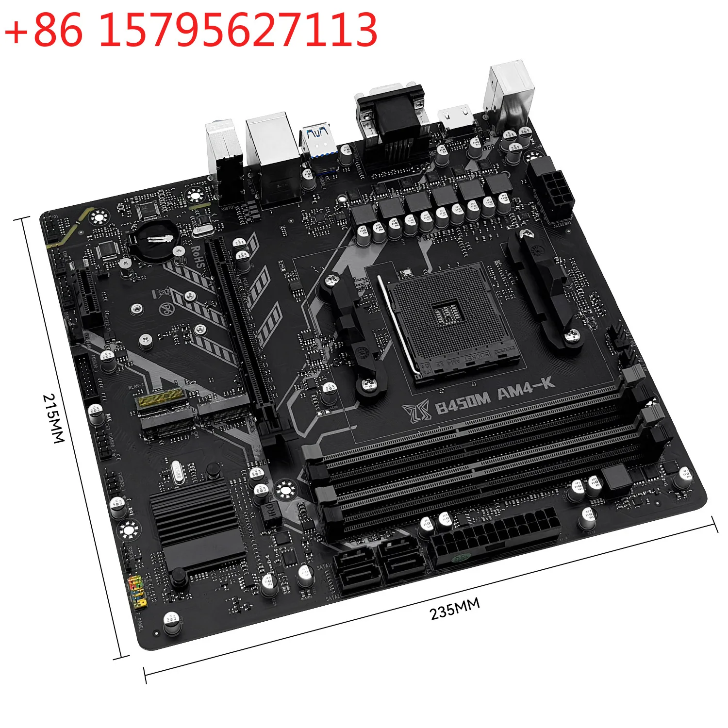 MACHINIST B450M AM4-K motherboard DDR4 NVME M.2*2 SATA3.0*4
MACHINIST B450M AM4-K motherboard DDR4 NVME M.2*2 SATA3.0*4