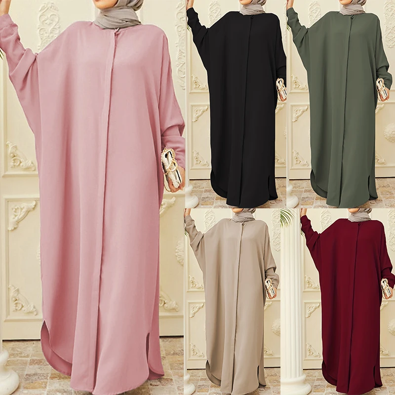 kebaya Ramadan Solid Batwing Sleeve Kaftan Abaya, Elegant Loose Split Maxi Length Dress, Women's Clothing
kebaya Ramadan Solid Batwing Sleeve Kaftan Abaya, Elegant Loose Split Maxi Length Dress, Women's Clothing