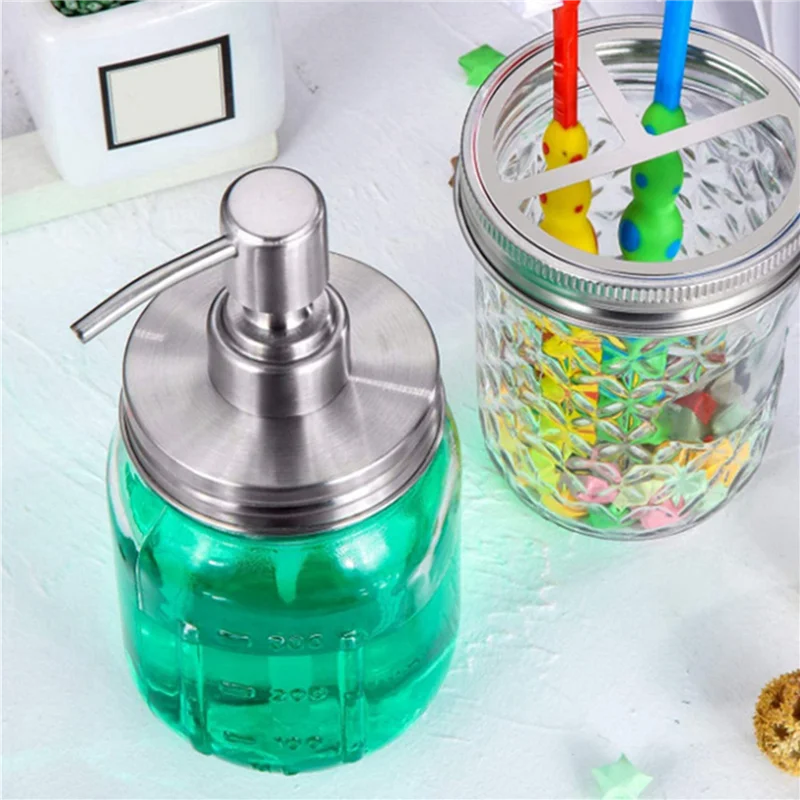 ABPQ-12 Pack Mason Jar Крышки дозатора мыла с насосами, крышки дозатора мыла для лосьона для банок Mason емкостью 16 унций с обычным ртом, серебро
ABPQ-12 Pack Mason Jar Крышки дозатора мыла с насосами, крышки дозатора мыла для лосьона для банок Mason емкостью 16 унций с обычным ртом, серебро
