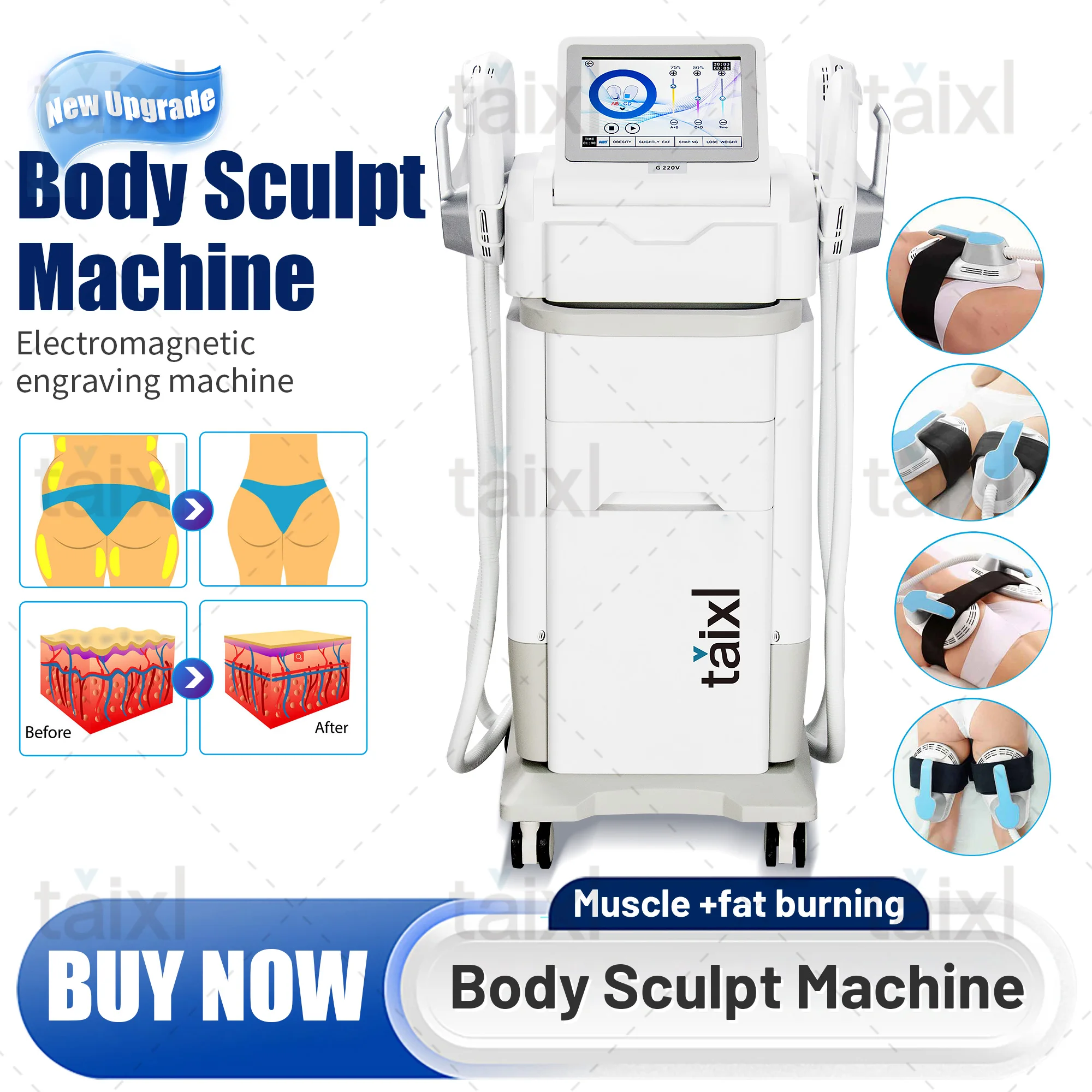 6500w Muscle Training Machine Ems Professional Body Muscle Electromagnetic Stimulate RF Pelvic Pelvic Floor
6500w Muscle Training Machine Ems Professional Body Muscle Electromagnetic Stimulate RF Pelvic Pelvic Floor
