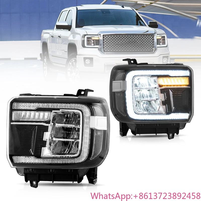 VLAND Full LED Car Head Light SIERRA 1500 Assembly 2014-2018 Front Lamp 2015-2019 Headlights for GMC SIERRA 2500HD 3500HD
VLAND Full LED Car Head Light SIERRA 1500 Assembly 2014-2018 Front Lamp 2015-2019 Headlights for GMC SIERRA 2500HD 3500HD