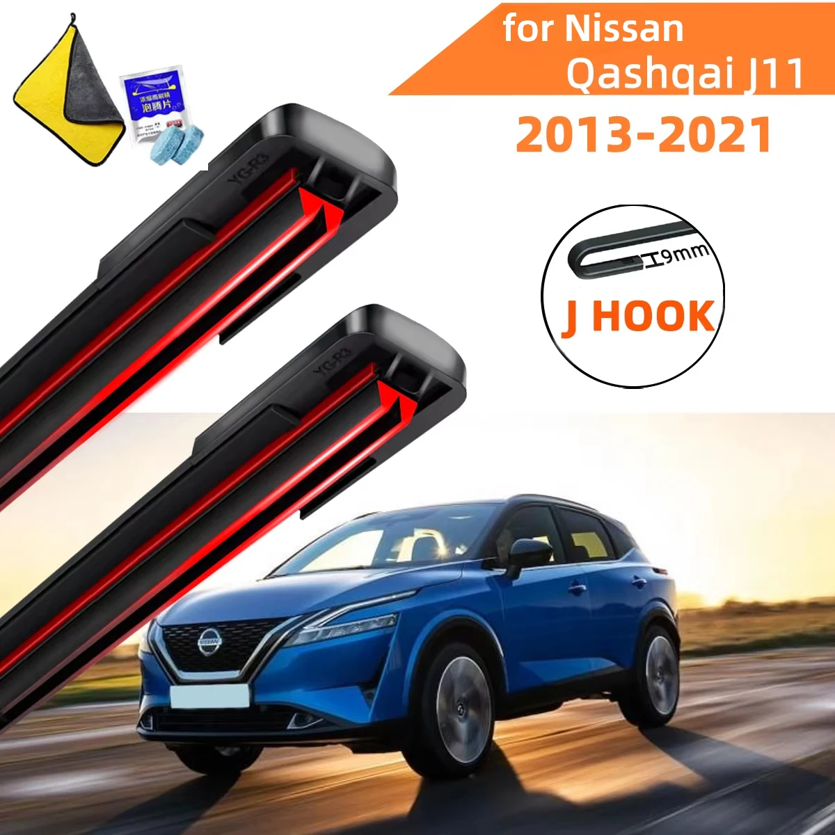 Double Rubber Car Wipers for Nissan Qashqai J11 Front Blade Brushes Cutter Automobiles Accessorie Windscreen Wear Wiper Parts
Double Rubber Car Wipers for Nissan Qashqai J11 Front Blade Brushes Cutter Automobiles Accessorie Windscreen Wear Wiper Parts