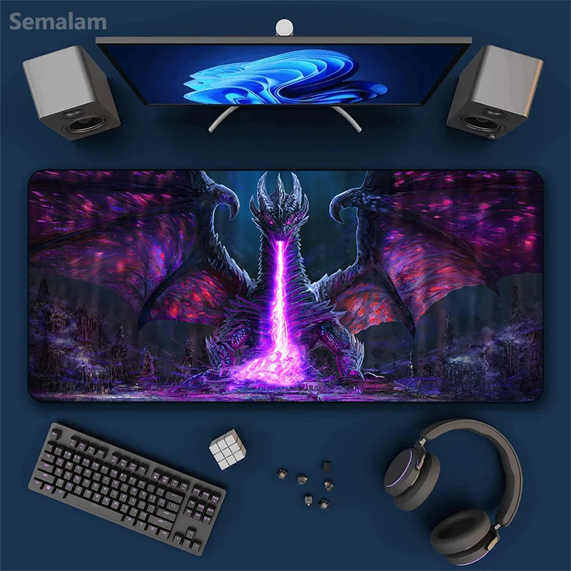 1pc Large Dragon Rubber Gaming Mouse Pad | Non-Slip Desk Mat for PC | Smooth Surface Stitched Edge Various Sizes 40x90cm Playmat
1pc Large Dragon Rubber Gaming Mouse Pad | Non-Slip Desk Mat for PC | Smooth Surface Stitched Edge Various Sizes 40x90cm Playmat