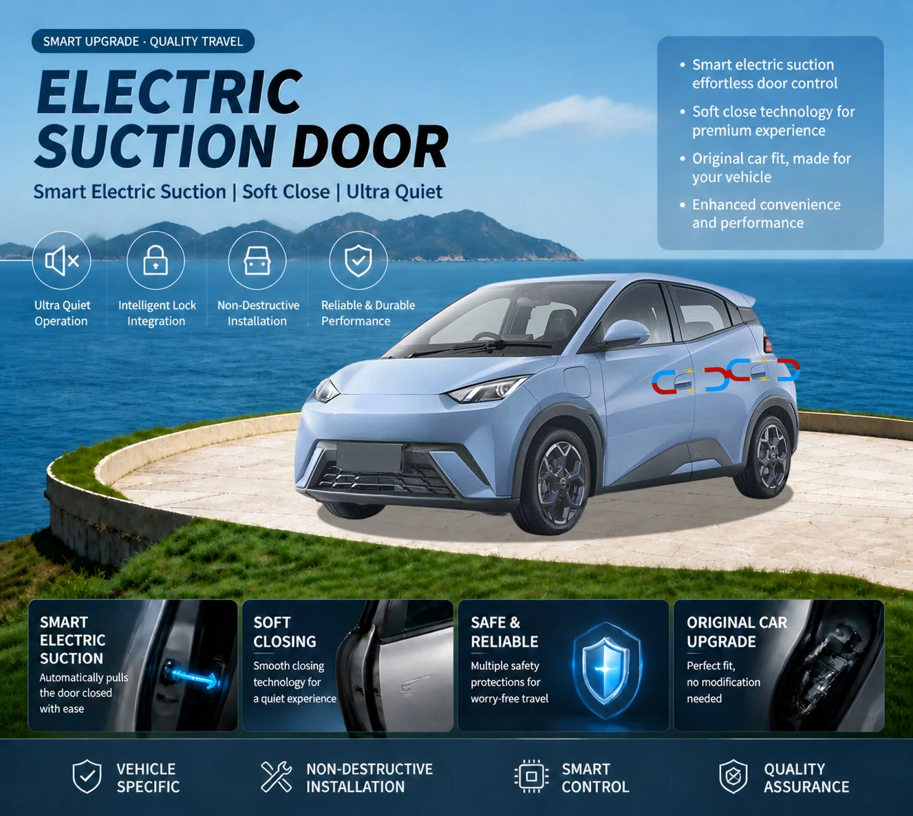 Car Specific Car Modification Auto Suction Soft Close Door Modification Parts & Accessories For BYD Seagull Dolphin Mini EQ 2023
Car Specific Car Modification Auto Suction Soft Close Door Modification Parts & Accessories For BYD Seagull Dolphin Mini EQ 2023