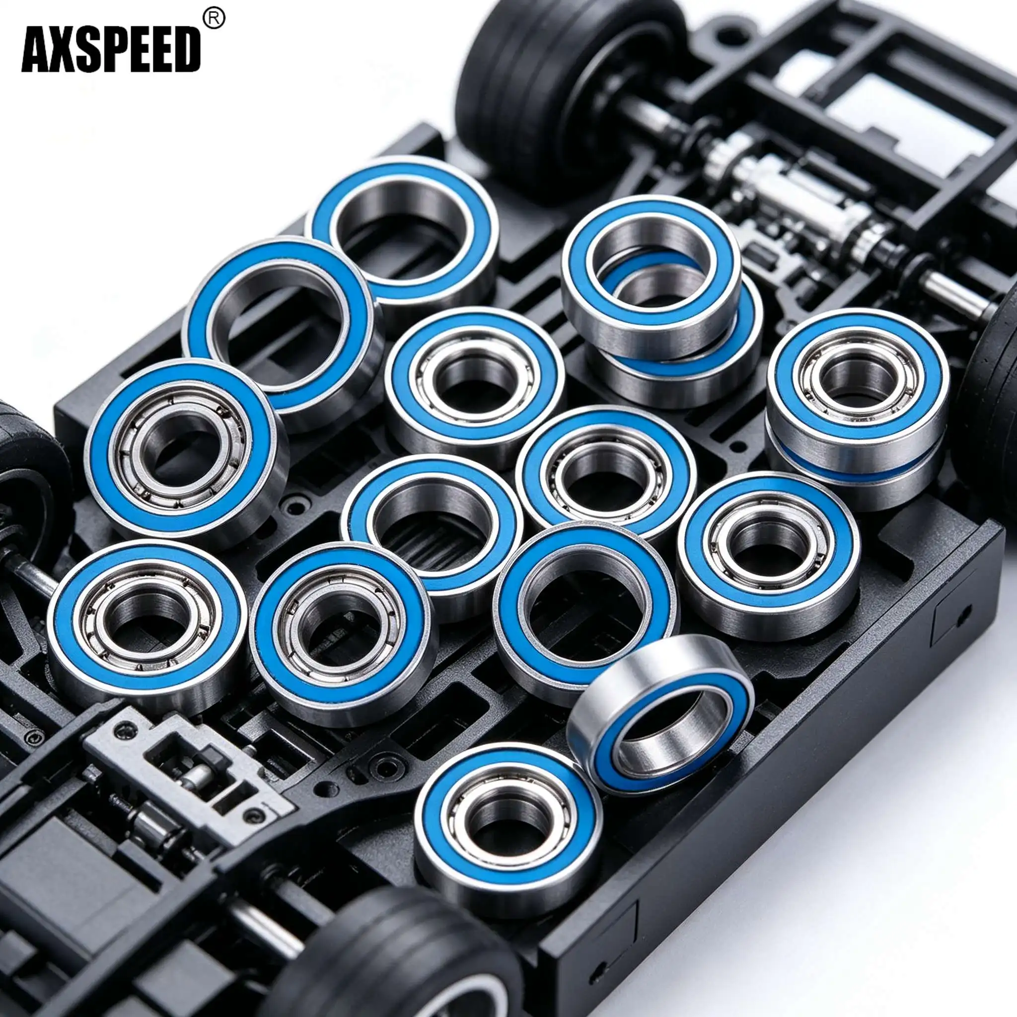 AXSPEED Metal Rubber Sealed Ball Bearing Kit For 1/18 Mini LMT RC Monster Truck Wheel Axle Bearings DIY Accessorie
AXSPEED Metal Rubber Sealed Ball Bearing Kit For 1/18 Mini LMT RC Monster Truck Wheel Axle Bearings DIY Accessorie