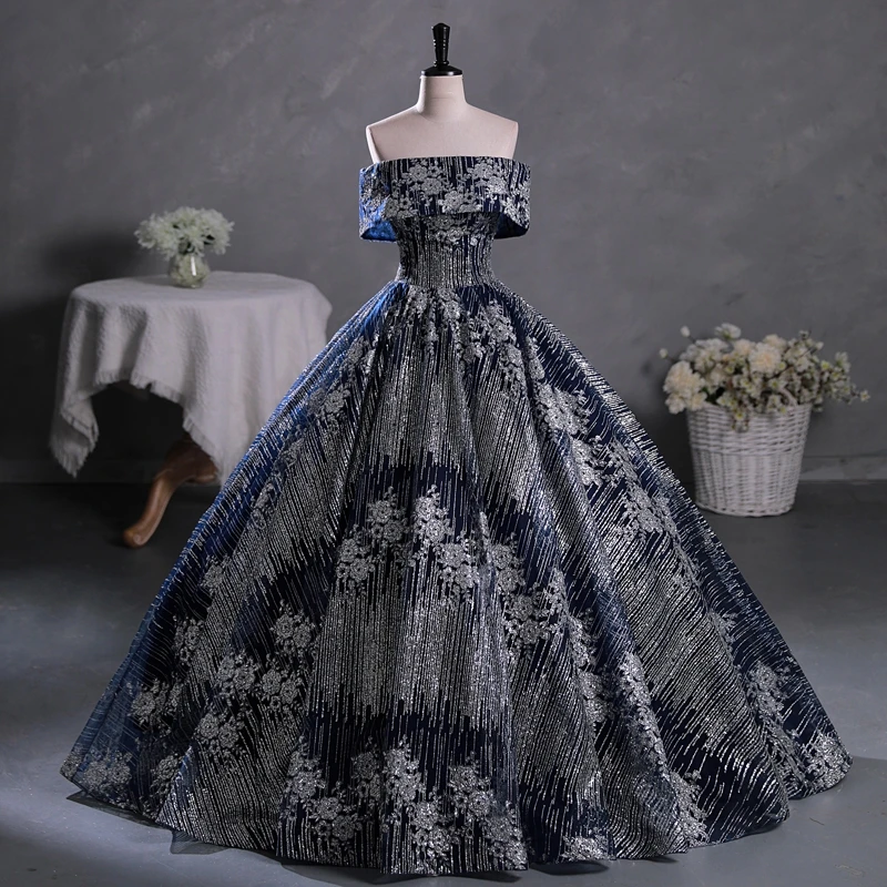 Ashely Alsa Vintage Navy Blue Women Prom Party Dresses Off Shoulder Long Saudi Arabic Formal Occasion Dress First Communion Gown
Ashely Alsa Vintage Navy Blue Women Prom Party Dresses Off Shoulder Long Saudi Arabic Formal Occasion Dress First Communion Gown