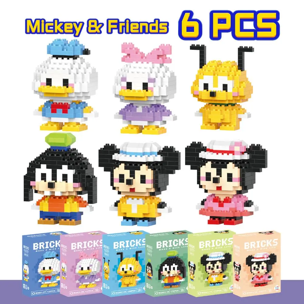 Строительные блоки Disney Anime Princess, мини-фигурки Микки Мауса, игрушки-конструкторы, кирпичики, игрушки для сборки, подарки для детей
Строительные блоки Disney Anime Princess, мини-фигурки Микки Мауса, игрушки-конструкторы, кирпичики, игрушки для сборки, подарки для детей