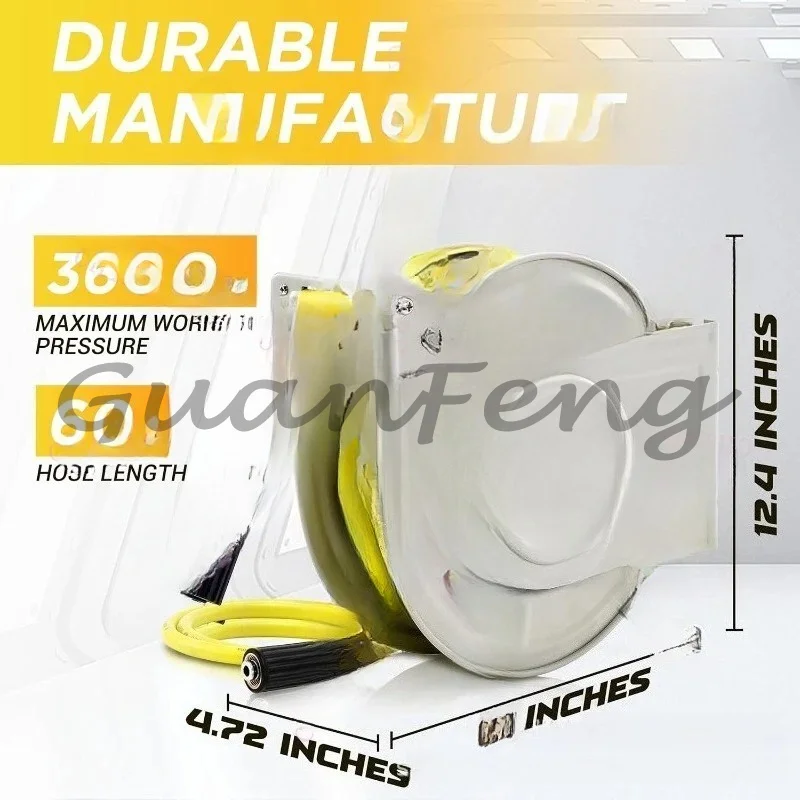 Heavy Duty Hose Reel High Pressure Car Washer Hose Storage Rack
Heavy Duty Hose Reel High Pressure Car Washer Hose Storage Rack