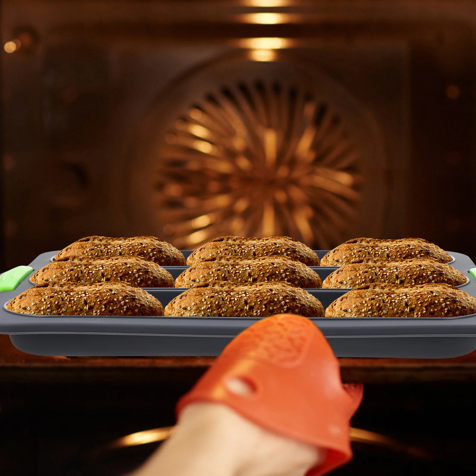 Baking Pan Multi-Function Non-Stick Silicone Mold For Bread Loaf French Hot Kitchen Professional Bakery
Baking Pan Multi-Function Non-Stick Silicone Mold For Bread Loaf French Hot Kitchen Professional Bakery