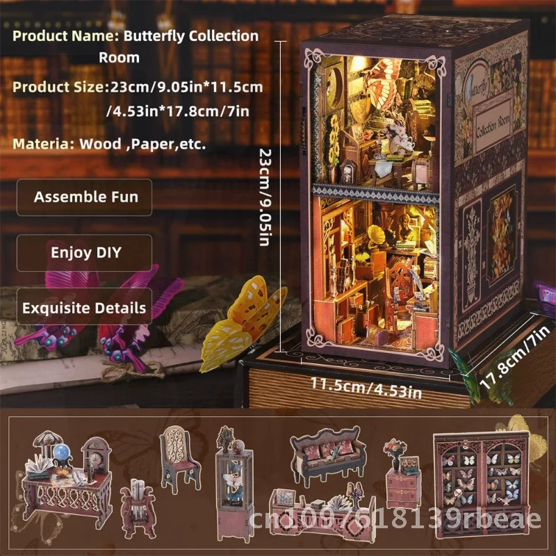 Коллекция бабочек «сделай сам», модель комнаты, 3D строительные блоки, кабинет ручной работы, подставка для книг, деревянная игрушка, подарок для детей 14+, интерактивная
Коллекция бабочек «сделай сам», модель комнаты, 3D строительные блоки, кабинет ручной работы, подставка для книг, деревянная игрушка, подарок для детей 14+, интерактивная