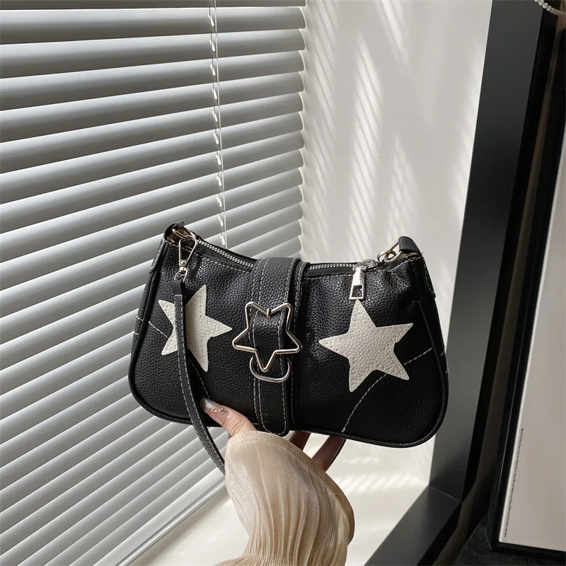 Y2k Star Thread Design PU Square Shoulder Bags for Women Versatile Ladies Phone Underarm Bag Portable Female Handbag Purse
Y2k Star Thread Design PU Square Shoulder Bags for Women Versatile Ladies Phone Underarm Bag Portable Female Handbag Purse