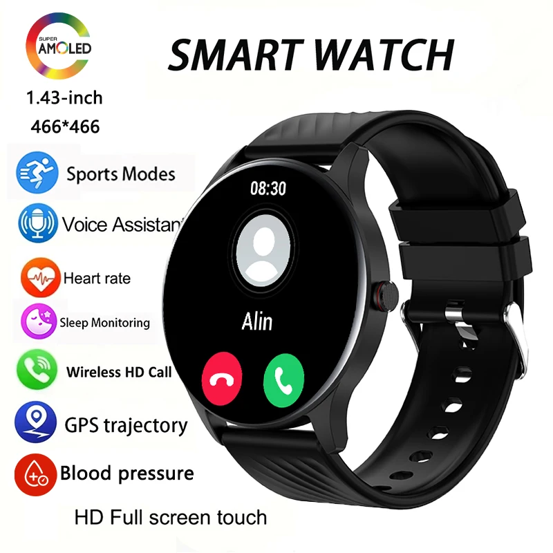 Умные часы GEJIAN Health Smart Watch AMOLED 1,43 дюйма с мониторингом сердечного ритма, уровня кислорода в крови, артериального давления и отслеживанием спортивных показателей
Умные часы GEJIAN Health Smart Watch AMOLED 1,43 дюйма с мониторингом сердечного ритма, уровня кислорода в крови, артериального давления и отслеживанием спортивных показателей