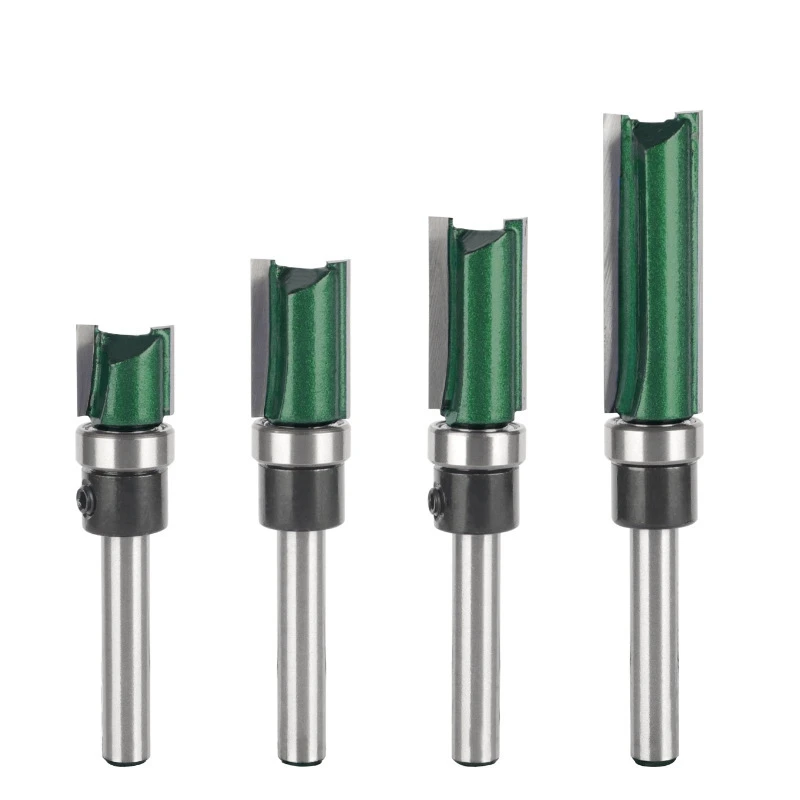 Bearing Trimming Cutter 4-Piece Set Woodworking Milling Cutter Slotted Double-Edged Handle With Bearing Trimmer Machinea Durable
Bearing Trimming Cutter 4-Piece Set Woodworking Milling Cutter Slotted Double-Edged Handle With Bearing Trimmer Machinea Durable