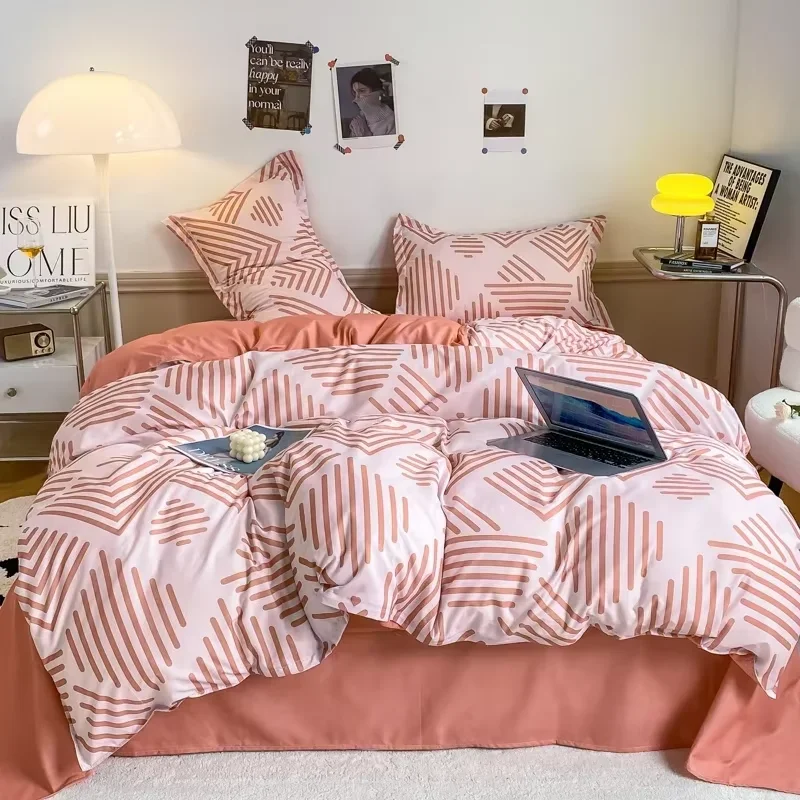 Grey Geometric Pattern Duvet Cover Four set series for Adults Teens Polyester Bedding Set with Zip Closure Comforter Covers
Grey Geometric Pattern Duvet Cover Four set series for Adults Teens Polyester Bedding Set with Zip Closure Comforter Covers