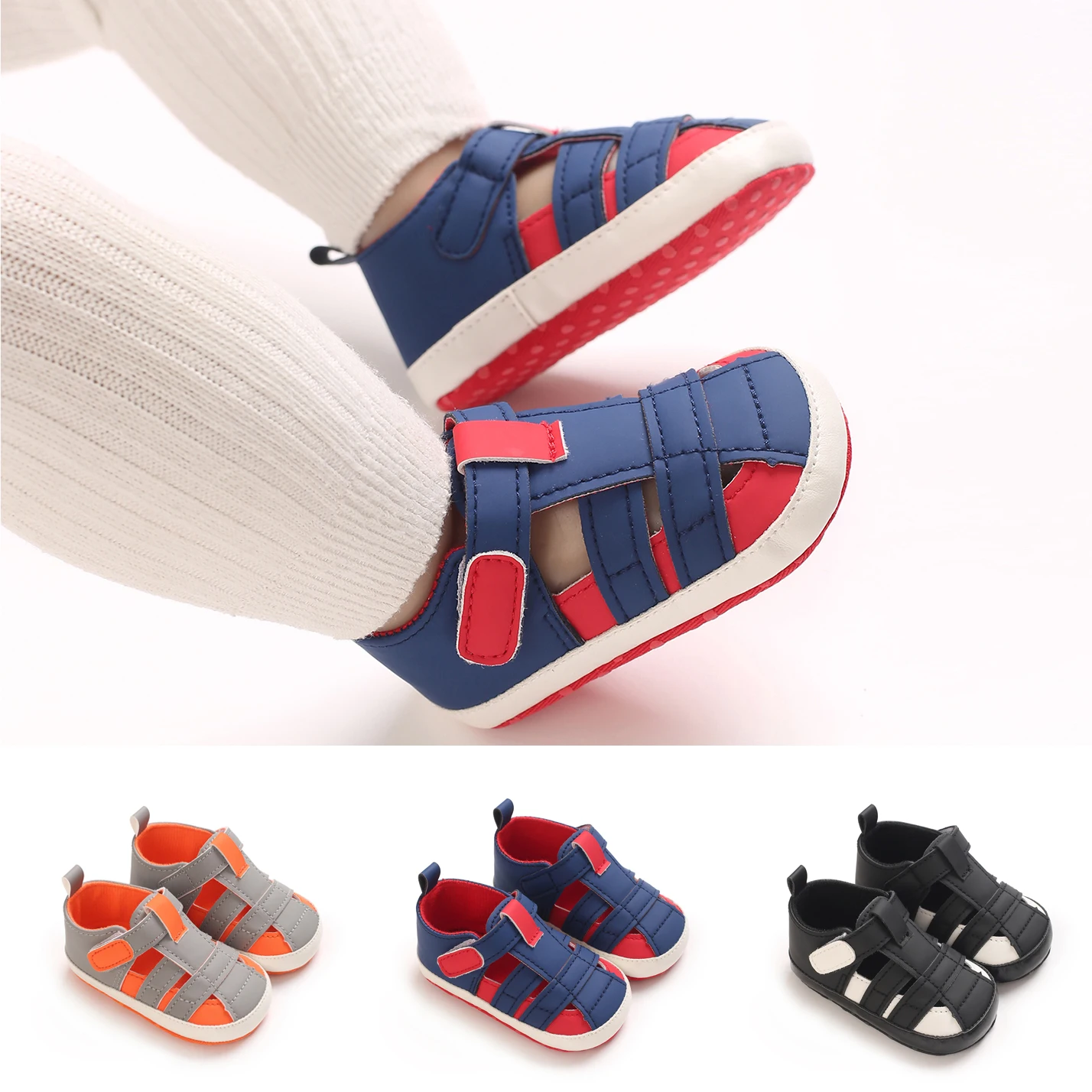 Fashion Color Blocking Breathable Sandals For Baby Boys Lightweight Comfortable Anti Slip Sandals For Indoor Outdoor Spring
Fashion Color Blocking Breathable Sandals For Baby Boys Lightweight Comfortable Anti Slip Sandals For Indoor Outdoor Spring