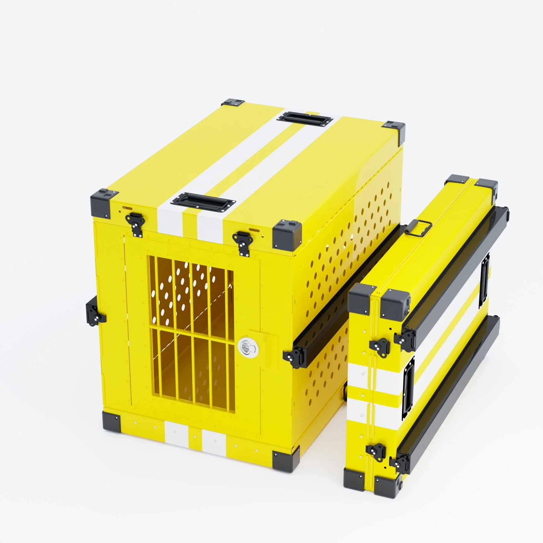 Outdoor Impact Resistant Foldable Heavy Duty Aluminum Pet Cage Thickened Breathable Dog Crate Travel Carrier Bag Stainless Metal
Outdoor Impact Resistant Foldable Heavy Duty Aluminum Pet Cage Thickened Breathable Dog Crate Travel Carrier Bag Stainless Metal