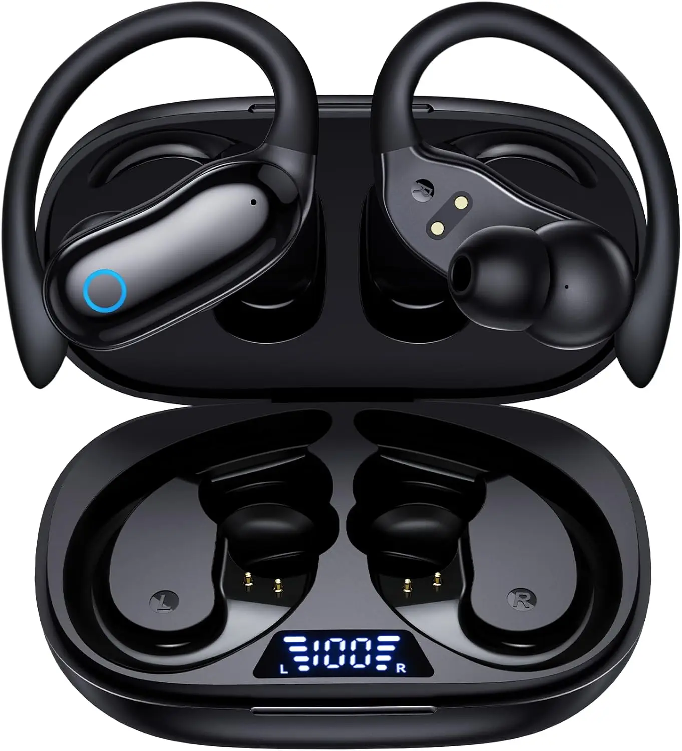 Active Noise Cancelling Wireless Earbuds with 96hrs Playback, Bluetooth Stereo Bass, IPX7 Waterproof for Sports
Active Noise Cancelling Wireless Earbuds with 96hrs Playback, Bluetooth Stereo Bass, IPX7 Waterproof for Sports