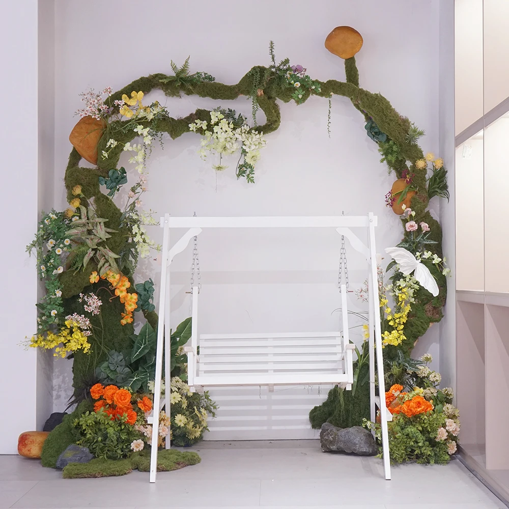 #¥Luxury Event Decor Set with Hanging Chair Artificial Flower & Greenery Backdrop for Wedding Party Mall Display
#¥Luxury Event Decor Set with Hanging Chair Artificial Flower & Greenery Backdrop for Wedding Party Mall Display