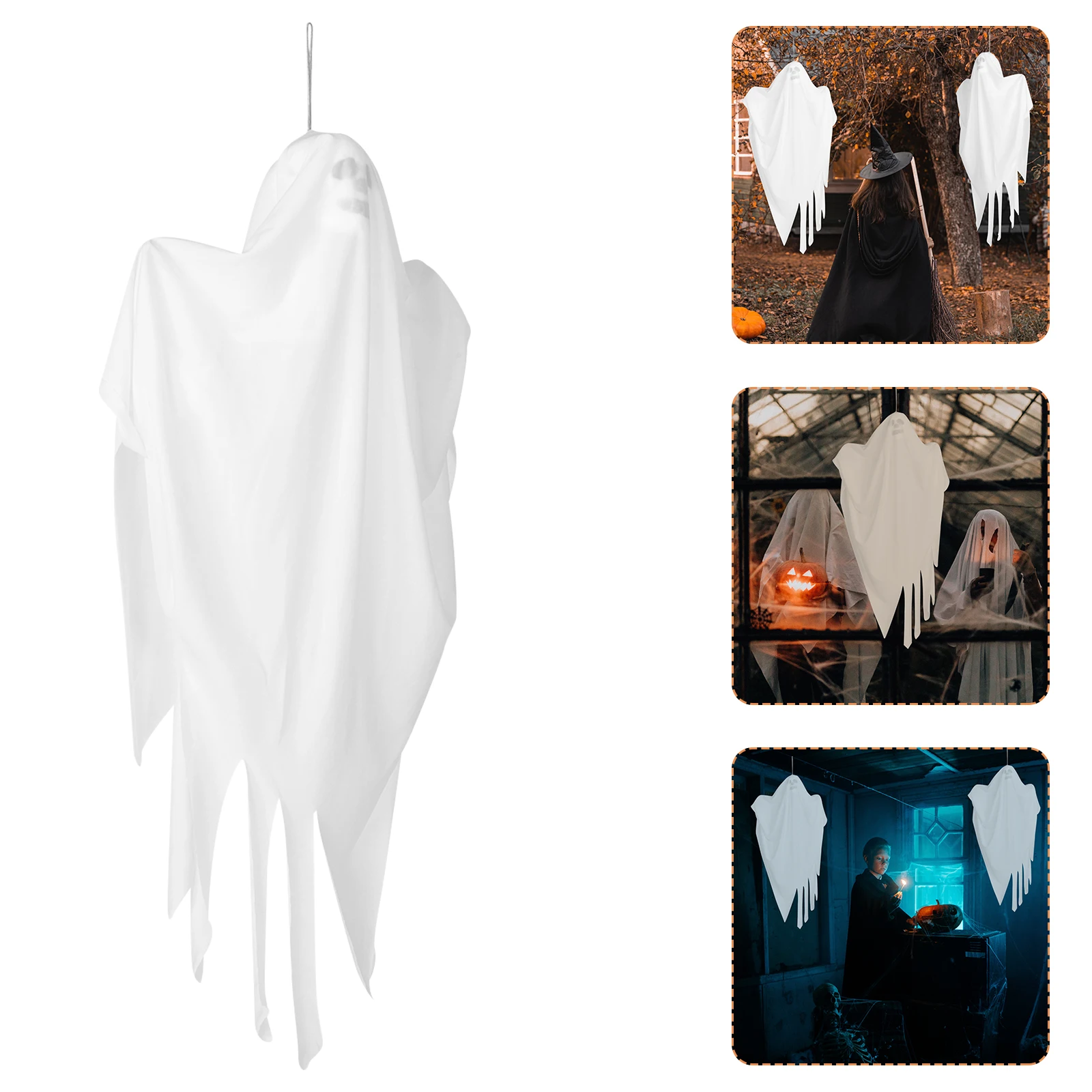 2 Pcs Decorations Ghost Pendant Halloween Decorate Hanging Spooky White Scary Ornament Props
2 Pcs Decorations Ghost Pendant Halloween Decorate Hanging Spooky White Scary Ornament Props