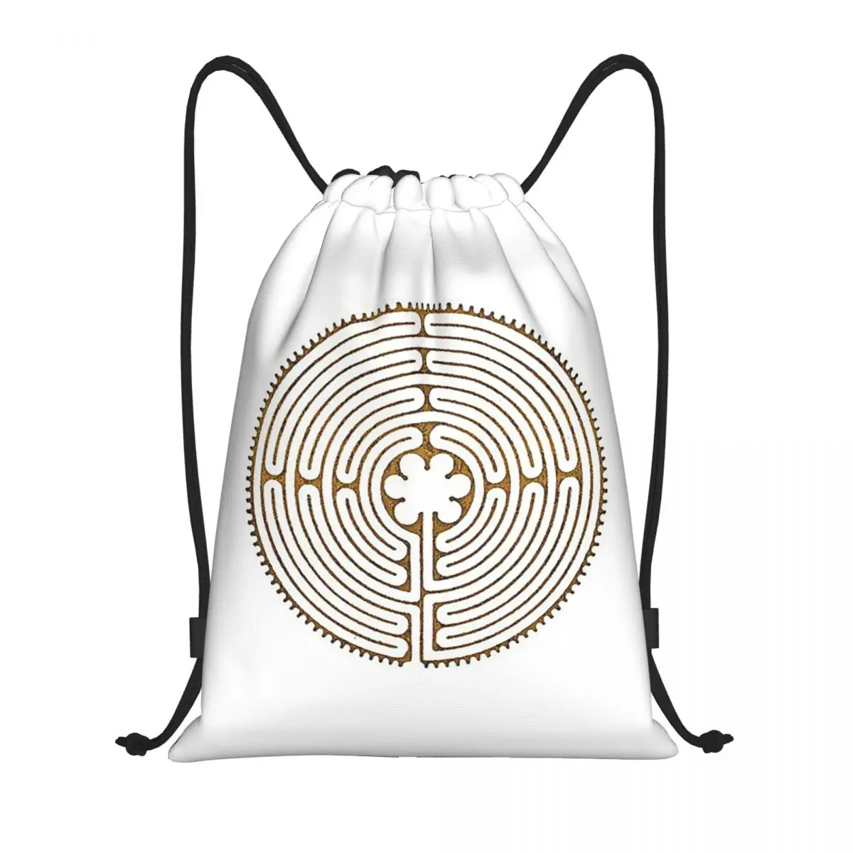 Symbol Chartres Labyrinth Metal Gold Antique Style Backpacks Portable Drawstring Bags Sports Bag Book Bags for Travel Students
Symbol Chartres Labyrinth Metal Gold Antique Style Backpacks Portable Drawstring Bags Sports Bag Book Bags for Travel Students