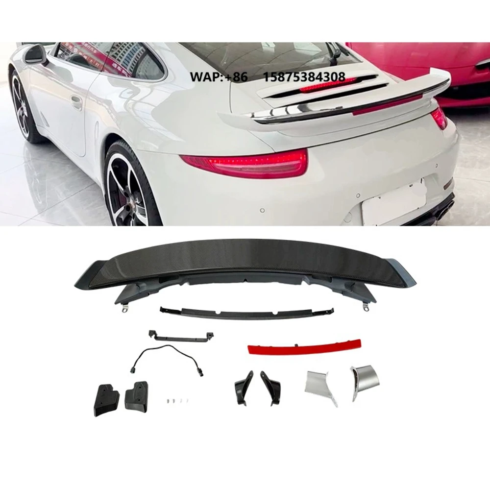 Dry Carbon Fiber Rear Turbos Spoiler for 911 991 GTS 2017-2019 Body Parts
Dry Carbon Fiber Rear Turbos Spoiler for 911 991 GTS 2017-2019 Body Parts