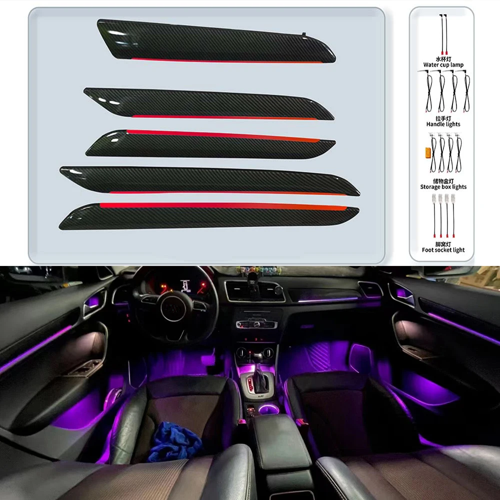 LED Car Interior Ambient Lights 12V 3-5W For Audi Q3 2013-2018 Symphony Colorful Automotive Lighting Fitment 1 Year Warranty
LED Car Interior Ambient Lights 12V 3-5W For Audi Q3 2013-2018 Symphony Colorful Automotive Lighting Fitment 1 Year Warranty