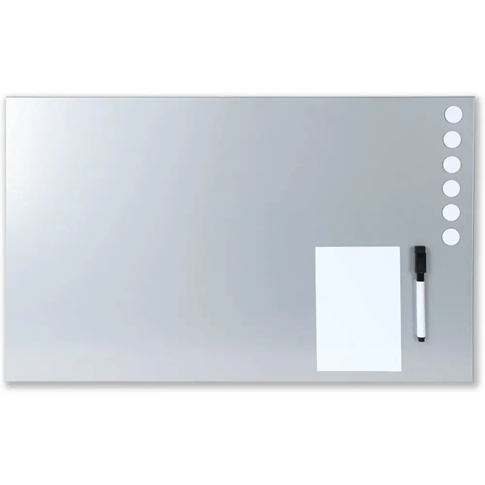 24 x 14-Inch Silver Magnetic Whiteboard with 6 Magnets, Dry Erase Board, Marker, and Scratch-Resistant Finish - Horizontal & Ver
24 x 14-Inch Silver Magnetic Whiteboard with 6 Magnets, Dry Erase Board, Marker, and Scratch-Resistant Finish - Horizontal & Ver