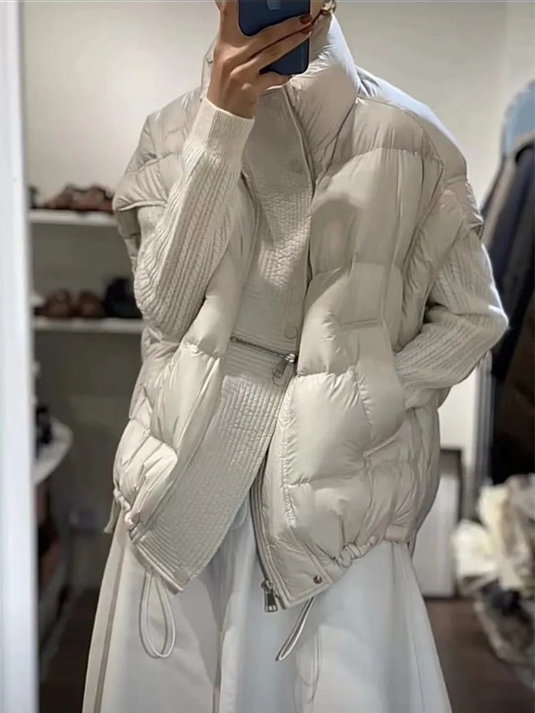 Women's Thiened Loose Cotton Vest Autumn Winter Zipper Closure Stand Collar Svel Jaet Pure Color Commute Sle
Women's Thiened Loose Cotton Vest Autumn Winter Zipper Closure Stand Collar Svel Jaet Pure Color Commute Sle