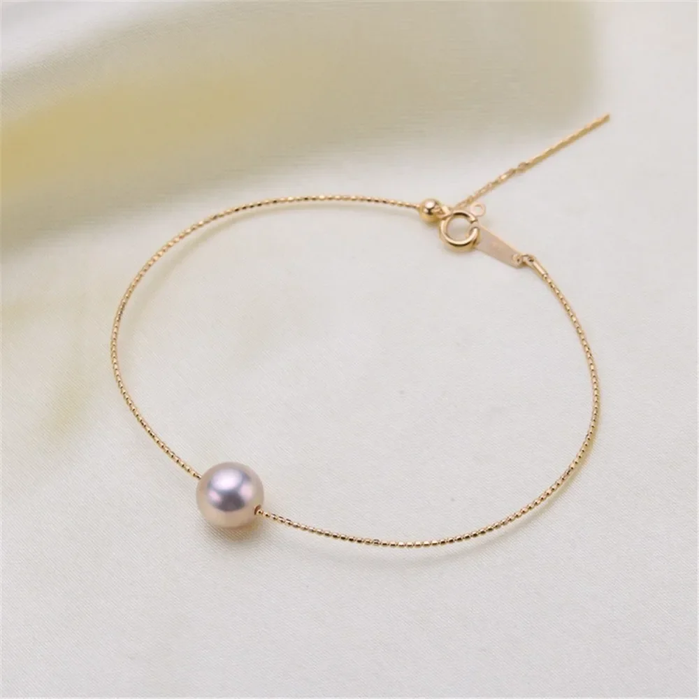 DIY Accessories G18K Gold Bracelet Pearl Bracelet Empty Support Adjustable Pearl Bracelet Empty Support Fit 8-10mm G352
DIY Accessories G18K Gold Bracelet Pearl Bracelet Empty Support Adjustable Pearl Bracelet Empty Support Fit 8-10mm G352