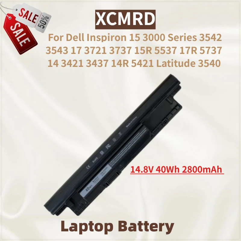 14.8V 40Wh 2800mAh XCMRD Laptop Battery for Dell Inspiron 15 3000 Series 3542 3543 3737 3437 15R 5537 17 3721 17R 5737 14 3421
14.8V 40Wh 2800mAh XCMRD Laptop Battery for Dell Inspiron 15 3000 Series 3542 3543 3737 3437 15R 5537 17 3721 17R 5737 14 3421