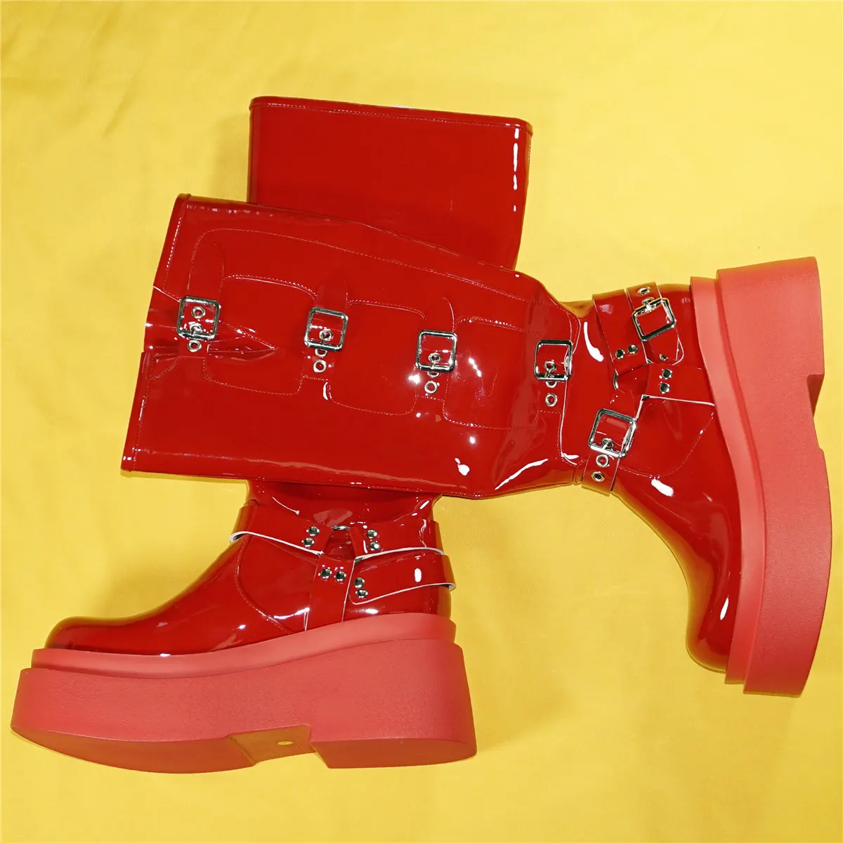 Winter Platform Pumps Shoes Women Red Patent Leather High Heel Thigh High Boots Female Round Toe Fashion Sneakers Casual Shoes
Winter Platform Pumps Shoes Women Red Patent Leather High Heel Thigh High Boots Female Round Toe Fashion Sneakers Casual Shoes