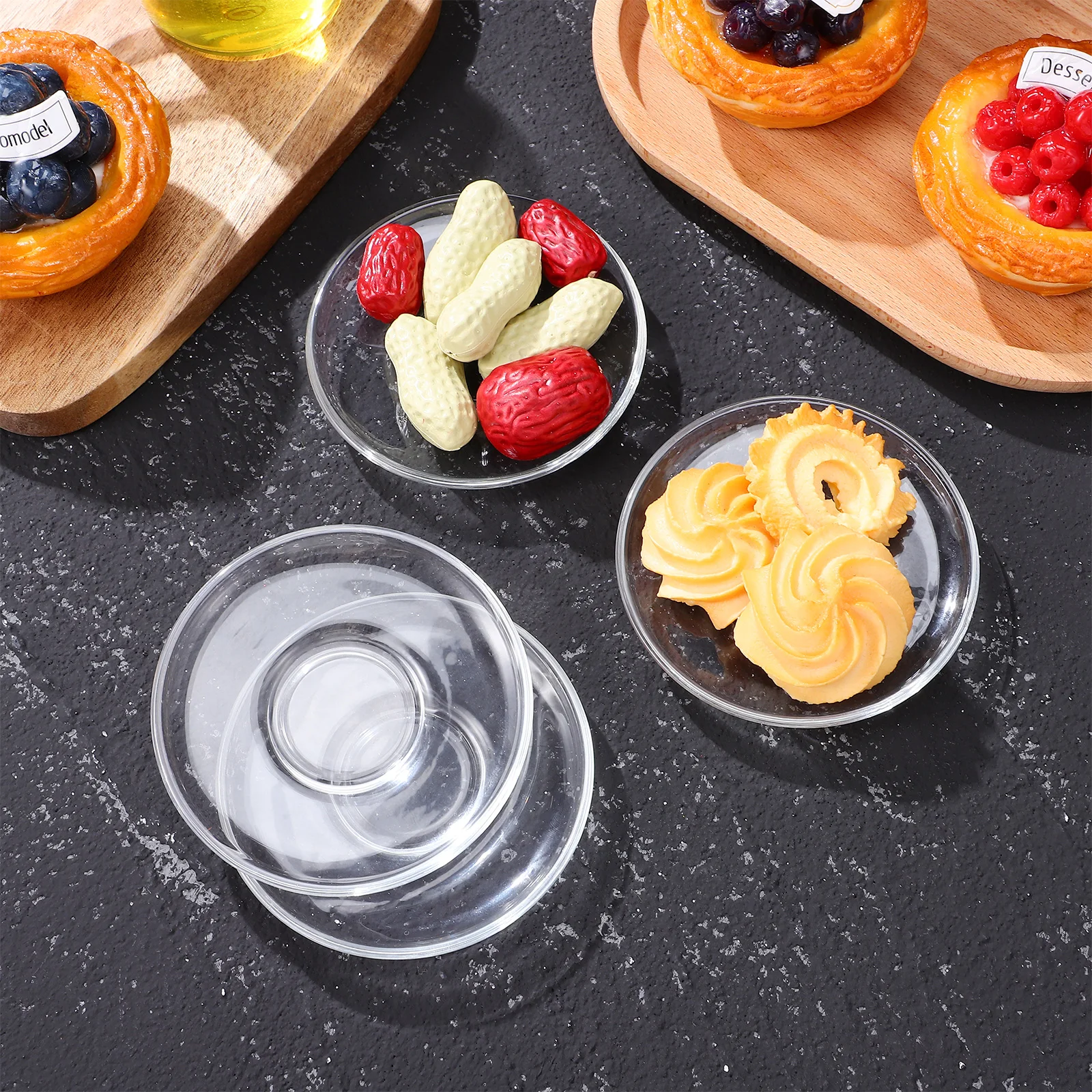 4 Pcs Tea Saucers Clear Glass Round Plates Snack Dishes Coffee Decorative Small Tray Easy Wash Long Use Practical Gift
4 Pcs Tea Saucers Clear Glass Round Plates Snack Dishes Coffee Decorative Small Tray Easy Wash Long Use Practical Gift