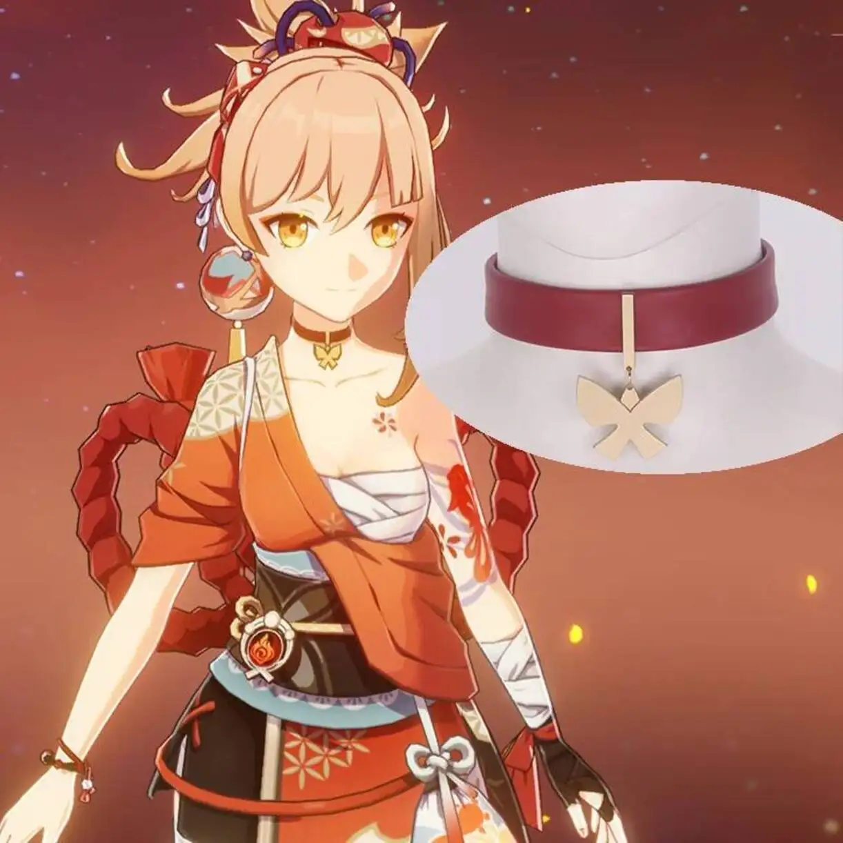 Game Genshin Impact Yoimiya Necklace Choker Collar Chain Halloween Party Acg Role Play Cosplay Costume Necklet Accessory
Game Genshin Impact Yoimiya Necklace Choker Collar Chain Halloween Party Acg Role Play Cosplay Costume Necklet Accessory