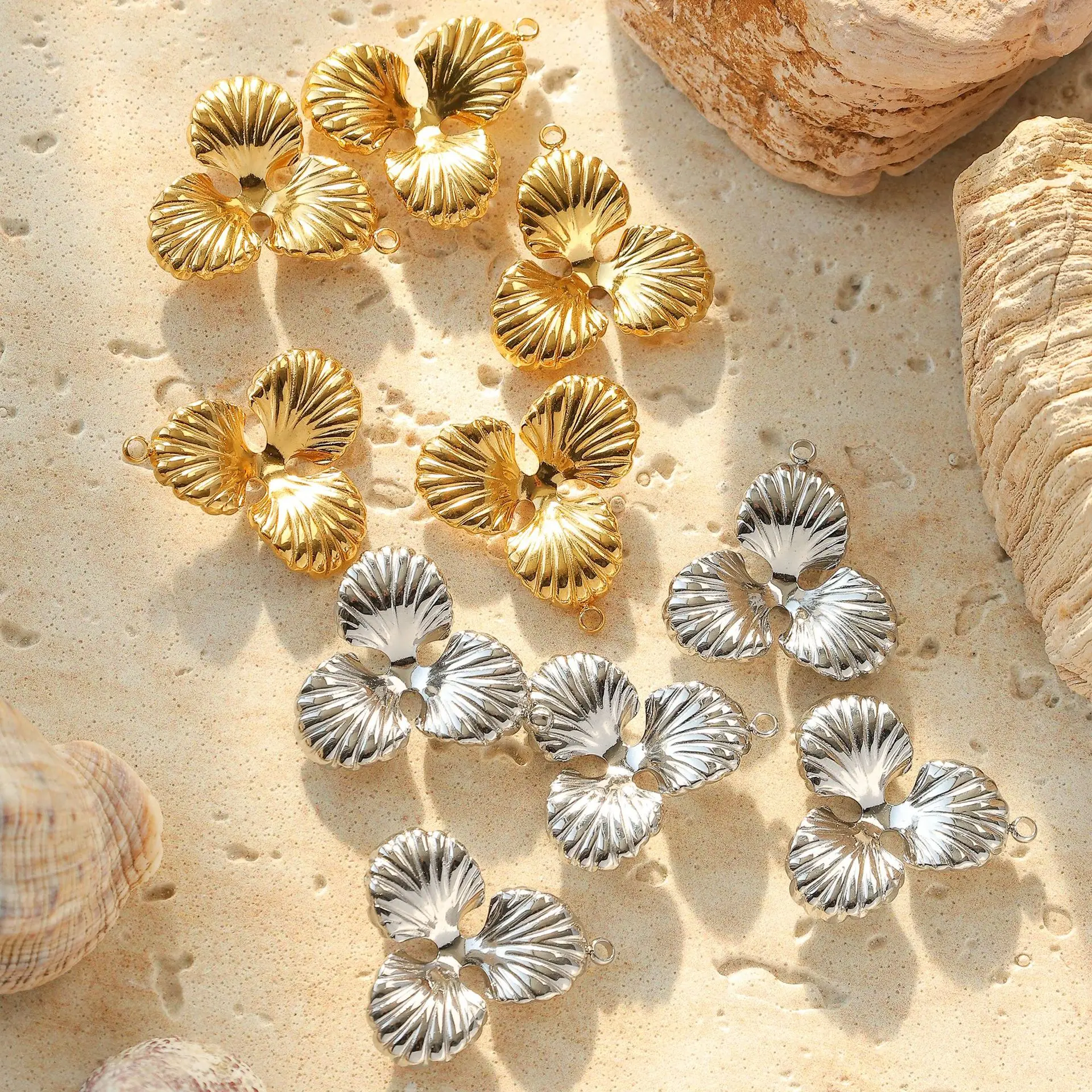 5pcs Handmade Flower Pendant Charms Stainless Steel Necklace Earrings Bracelet Pendant Connectors Diy Jewelry Making Findings
5pcs Handmade Flower Pendant Charms Stainless Steel Necklace Earrings Bracelet Pendant Connectors Diy Jewelry Making Findings