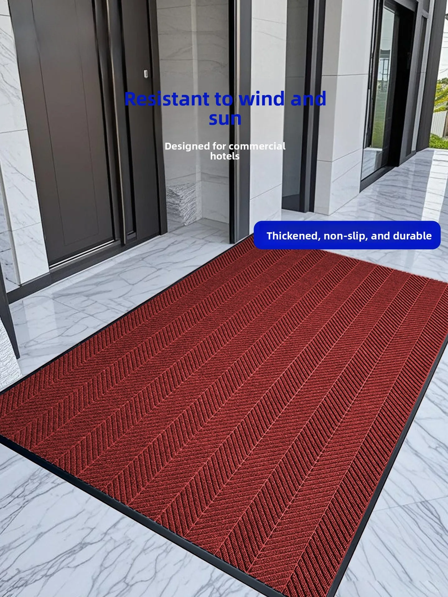 Коммерческий входной коврик с рисунком шин Thiened, водопоглощающий нескользящий дверной коврик, кани, внешний приветственный коврик для ног
Коммерческий входной коврик с рисунком шин Thiened, водопоглощающий нескользящий дверной коврик, кани, внешний приветственный коврик для ног