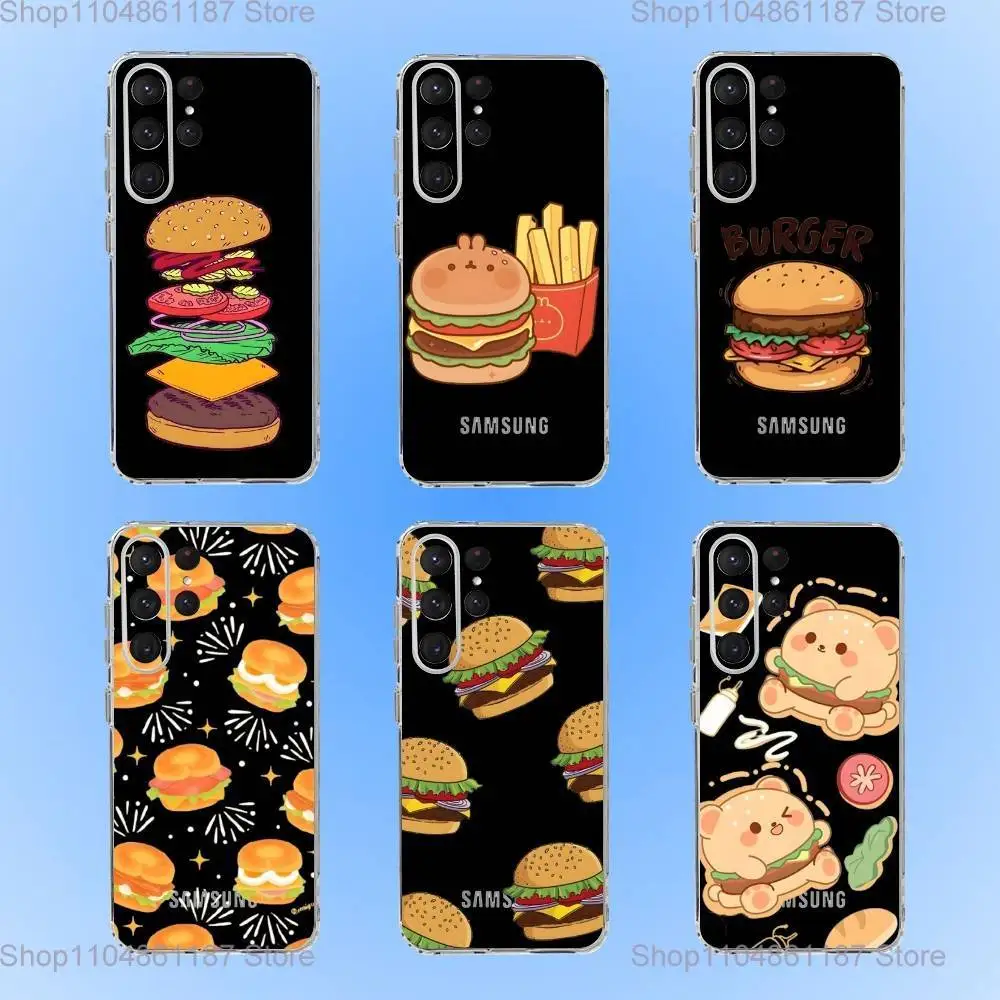 Милый и легкий чехол для телефона в виде гамбургера для Samsung S24,30,21,22,23,20 FE,lite,PIus, Ultra,5G, Note,9,10, прозрачный чехол 
Милый и легкий чехол для телефона в виде гамбургера для Samsung S24,30,21,22,23,20 FE,lite,PIus, Ultra,5G, Note,9,10, прозрачный чехол