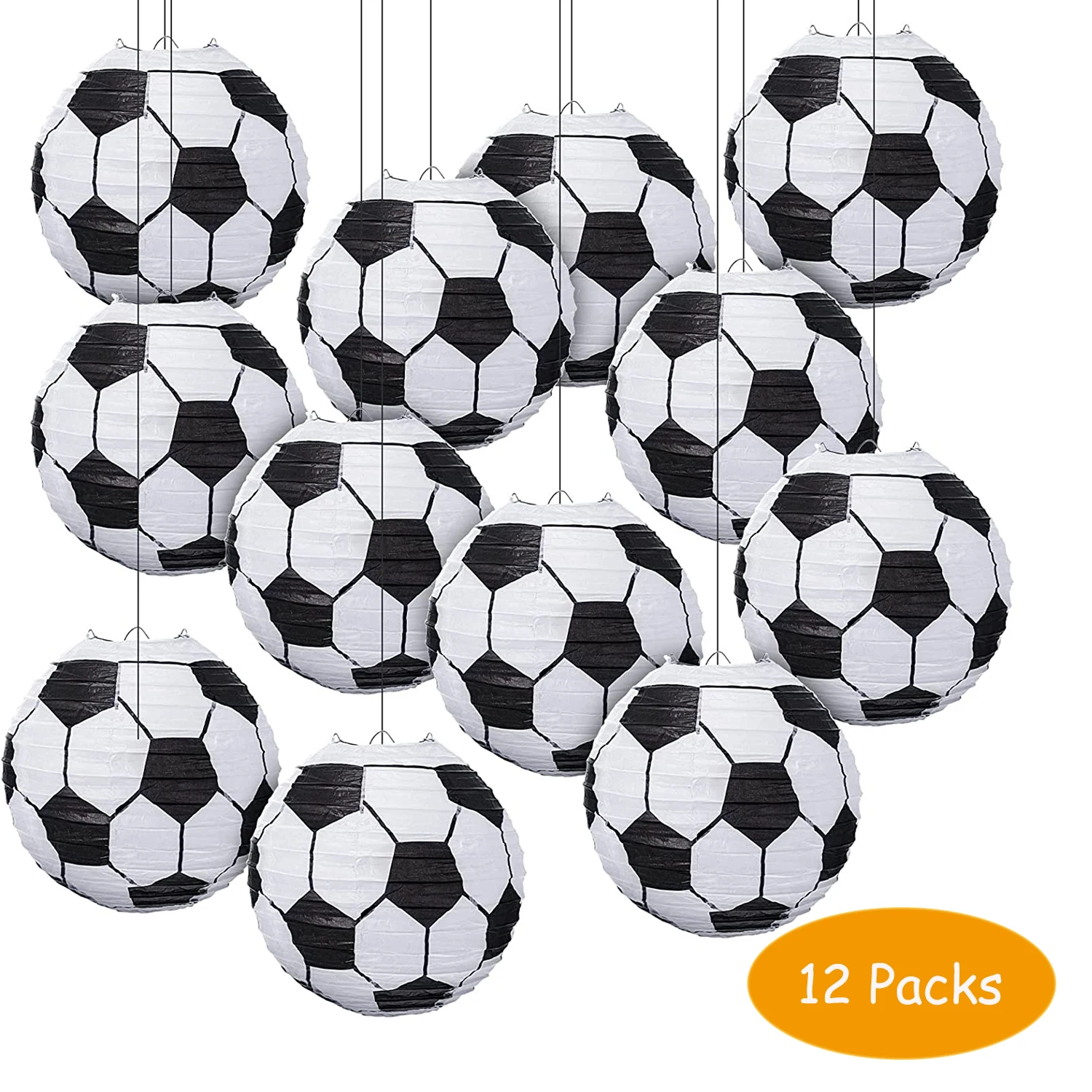 Football Paper Lantern for Kids, Sports Ball, Birthday Party, Sport Theme, Soccer Game, Party Favor, 12 Pcs
Football Paper Lantern for Kids, Sports Ball, Birthday Party, Sport Theme, Soccer Game, Party Favor, 12 Pcs