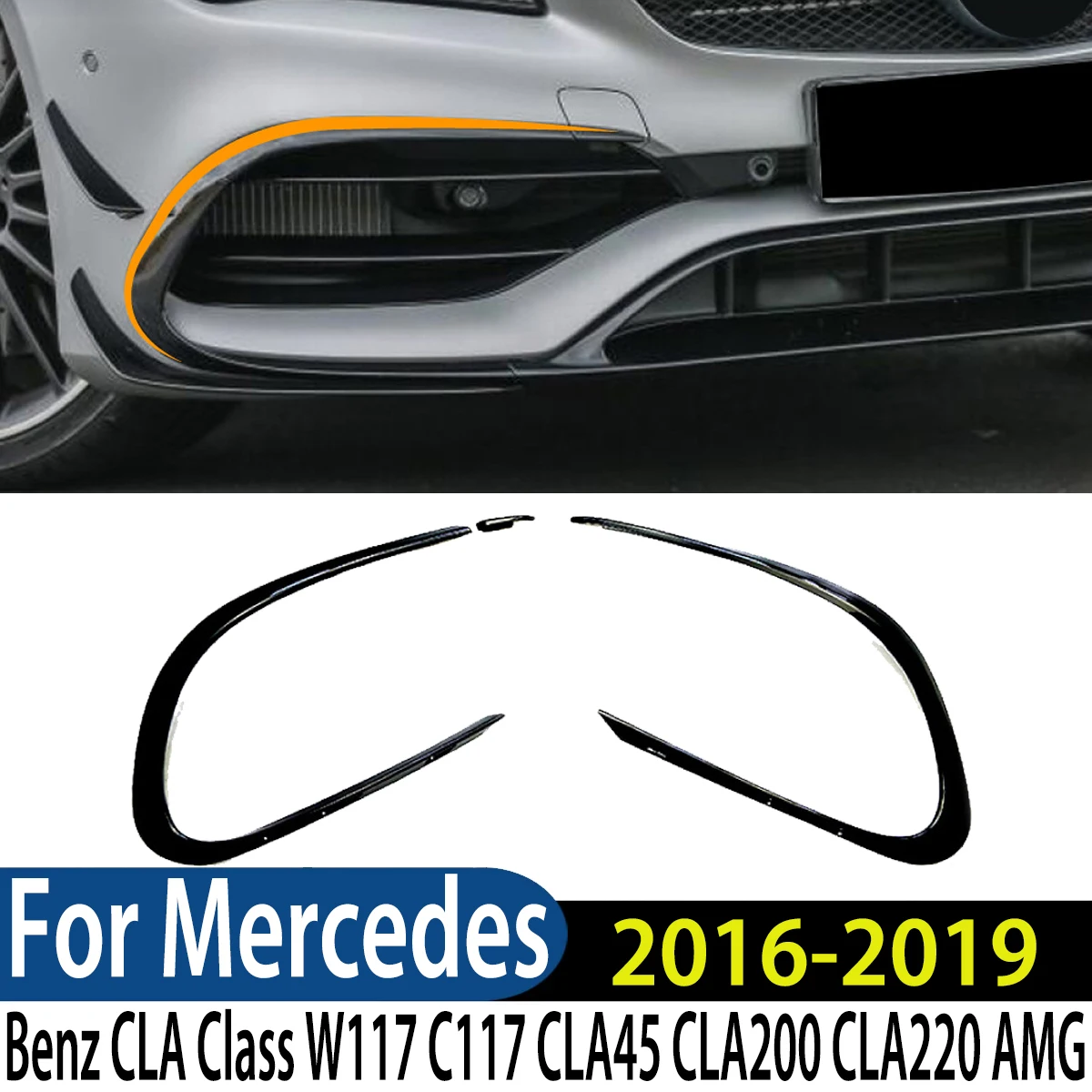 For Mercedes Benz CLA Class W117 C117 CLA45 CLA200 CLA220 AMG 2016-2019 Car Front Bumper Side Fog Light Splitter Spoile Body Kit
For Mercedes Benz CLA Class W117 C117 CLA45 CLA200 CLA220 AMG 2016-2019 Car Front Bumper Side Fog Light Splitter Spoile Body Kit