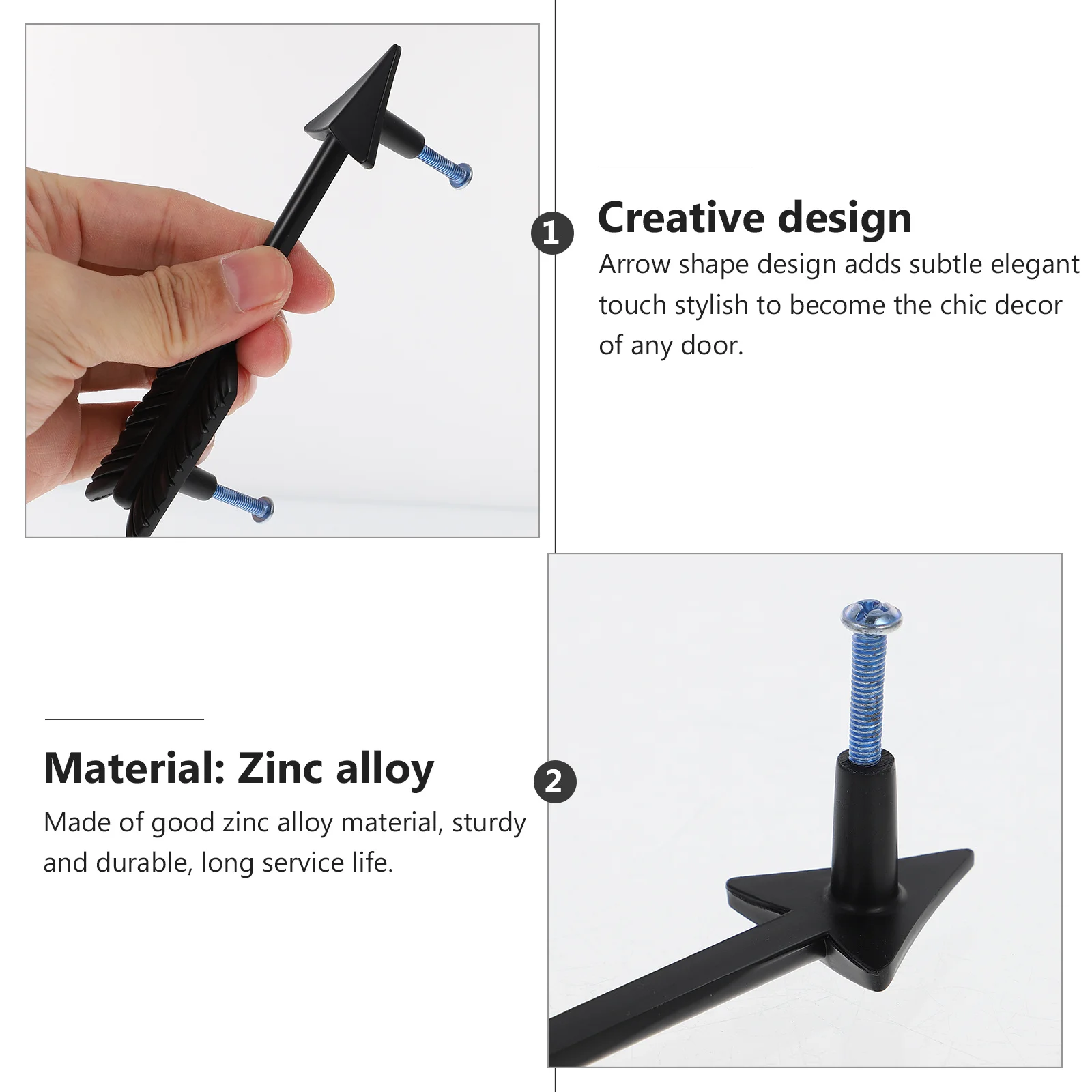 4Pcs Arrow Shaped Cabinet Drawer Pulls Sturdy Zinc Alloy Handles for Wardrobe Cupboards Closet Kitchen Furniture
4Pcs Arrow Shaped Cabinet Drawer Pulls Sturdy Zinc Alloy Handles for Wardrobe Cupboards Closet Kitchen Furniture