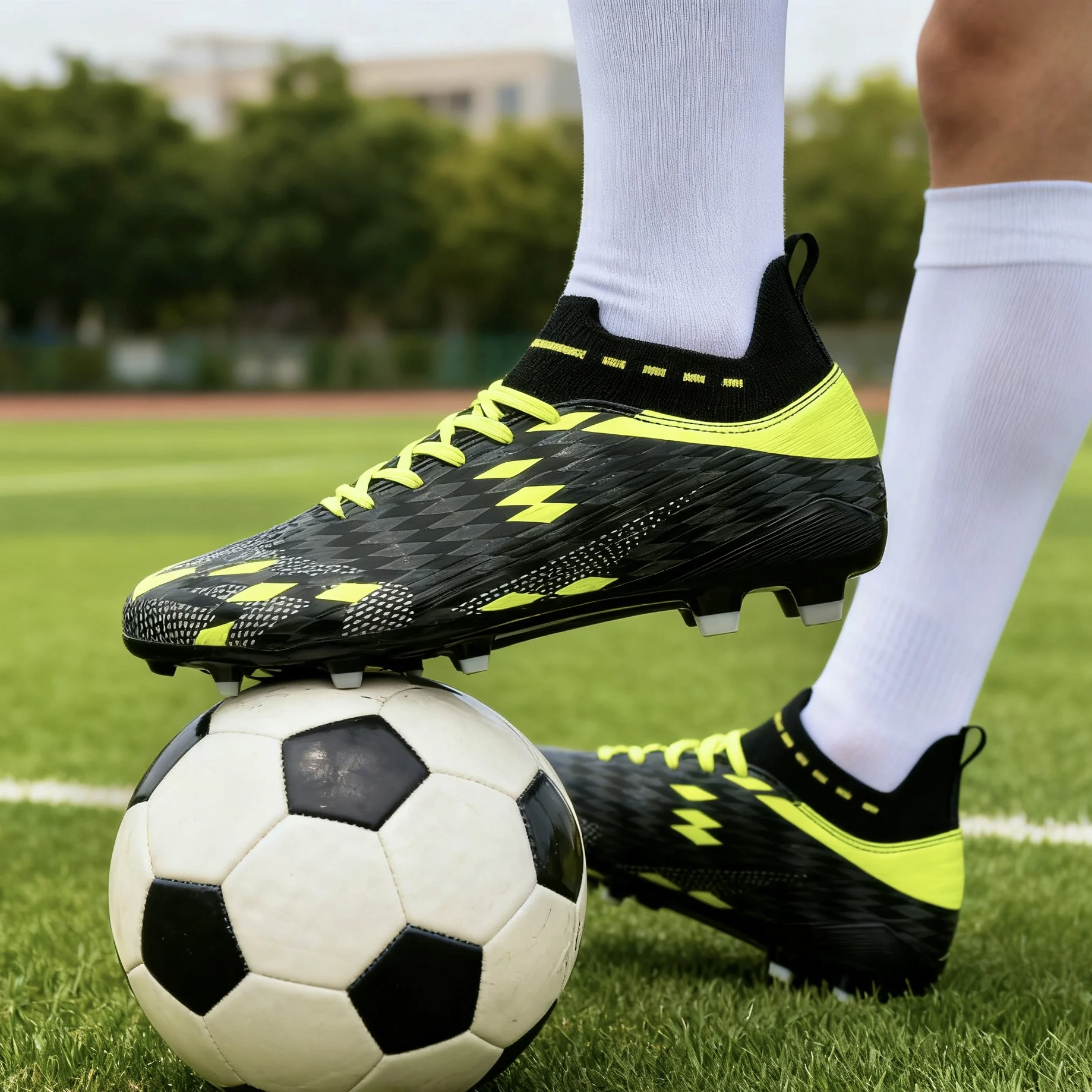 Professional Football Boots Men Soccer Shoes Society Football Cleats Ultralight Training Soccer Sneakers Men Outdoor Sports Shoe
Professional Football Boots Men Soccer Shoes Society Football Cleats Ultralight Training Soccer Sneakers Men Outdoor Sports Shoe