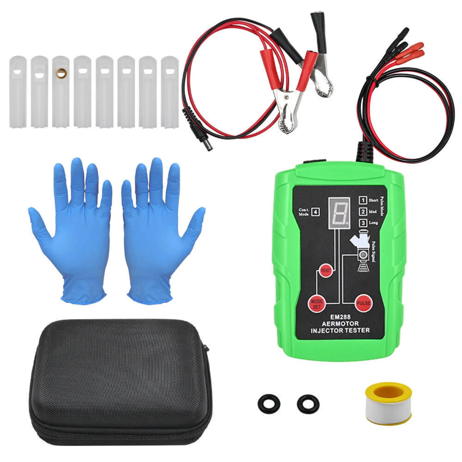 Fuel Injector Tester DIY Cleaner Kit, Dual Injector Testing Tool with 8 Pulse Modes 8 Test Leads For Car Fuel Cleaning Injector
Fuel Injector Tester DIY Cleaner Kit, Dual Injector Testing Tool with 8 Pulse Modes 8 Test Leads For Car Fuel Cleaning Injector