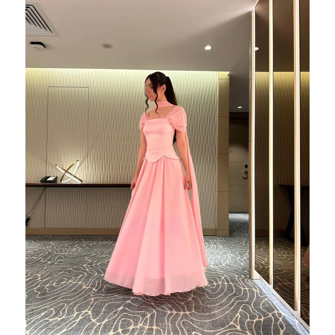 Pink Elegant Evening Dress Square Collar Customized Woman Wedding Prom Dress 2025 Party Dresses for Women Luxury Women
Pink Elegant Evening Dress Square Collar Customized Woman Wedding Prom Dress 2025 Party Dresses for Women Luxury Women