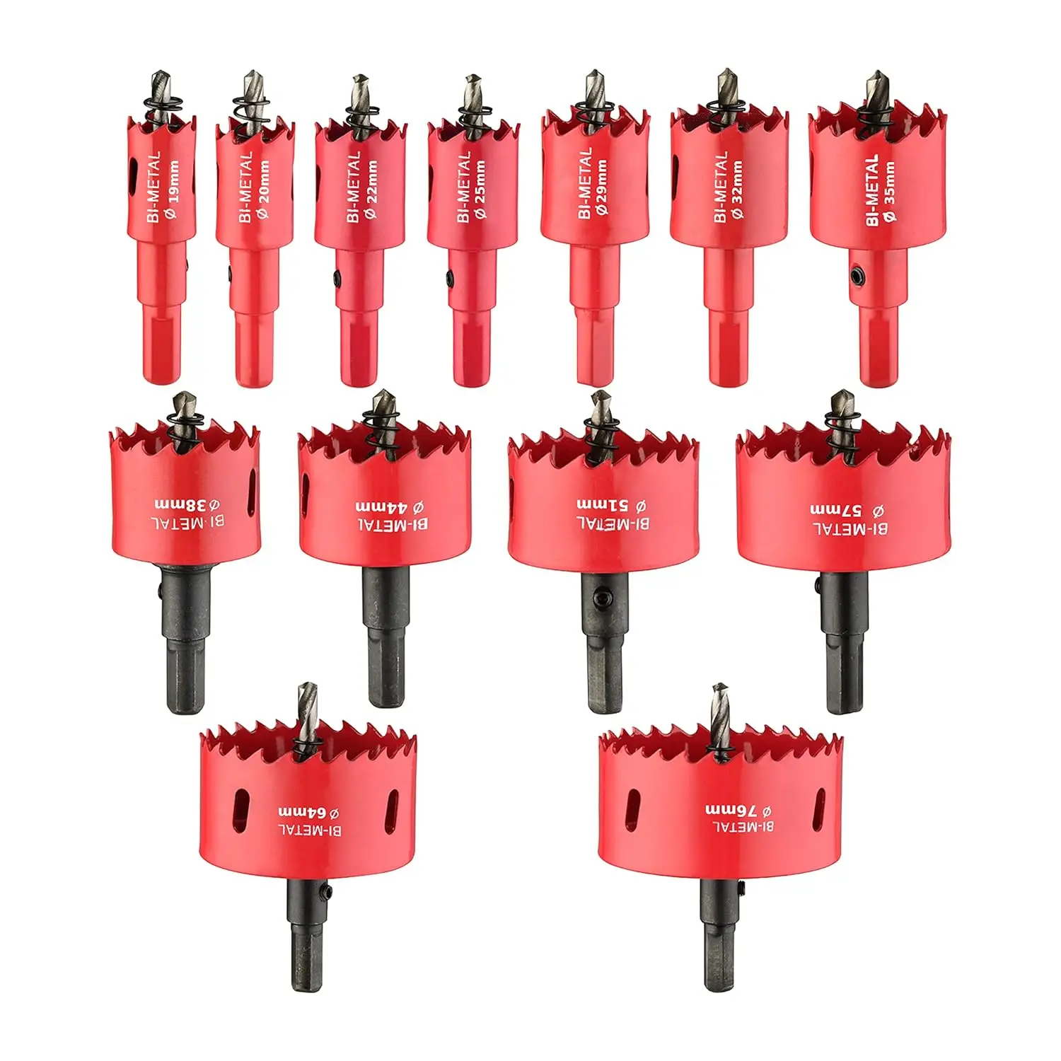 Набор биметаллических коронок (13 шт.) с сверлами для металла и дерева, диаметр резания от 3/4'' до 3''
Набор биметаллических коронок (13 шт.) с сверлами для металла и дерева, диаметр резания от 3/4'' до 3''
