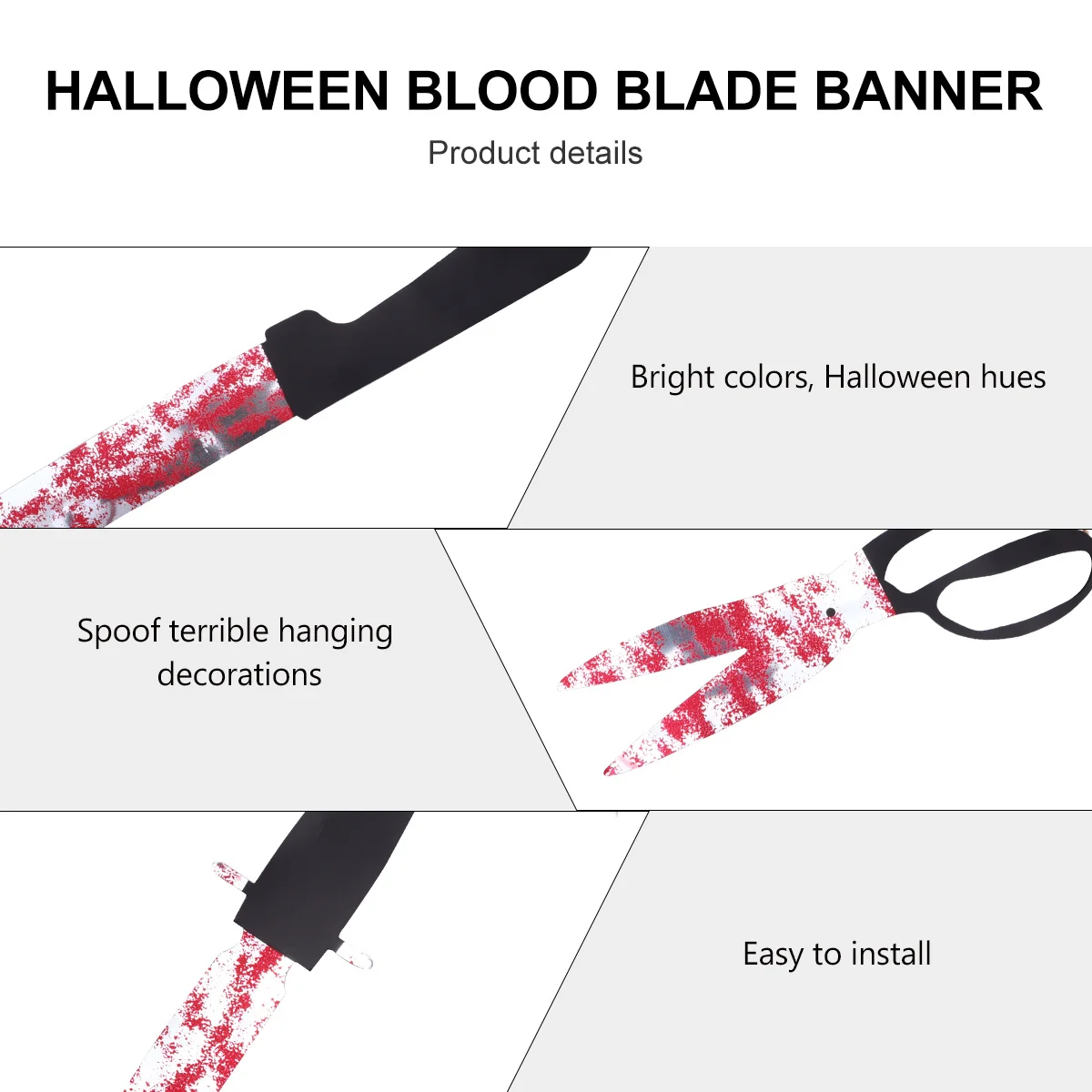 Blood Knife Hanging Decorations Halloween Pvc Party Wall Door Tree Drop Props Festival Banner Scene Decor
Blood Knife Hanging Decorations Halloween Pvc Party Wall Door Tree Drop Props Festival Banner Scene Decor