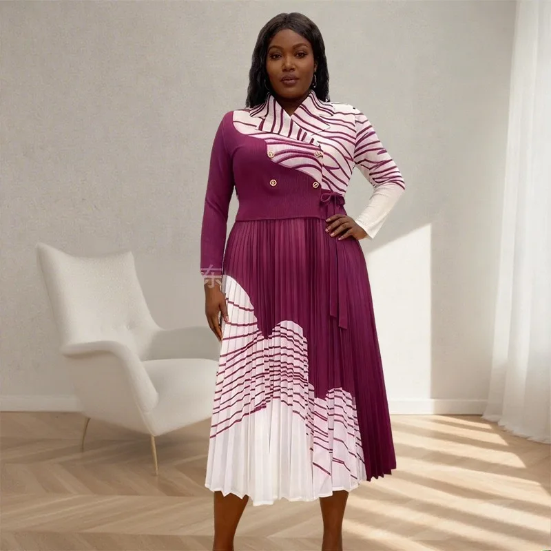 Miyake плиссированные европейские платья осень новая мода с принтом на талии тонкие женские длинные эластичные вечерние платья большого размера без морщин
Miyake плиссированные европейские платья осень новая мода с принтом на талии тонкие женские длинные эластичные вечерние платья большого размера без морщин