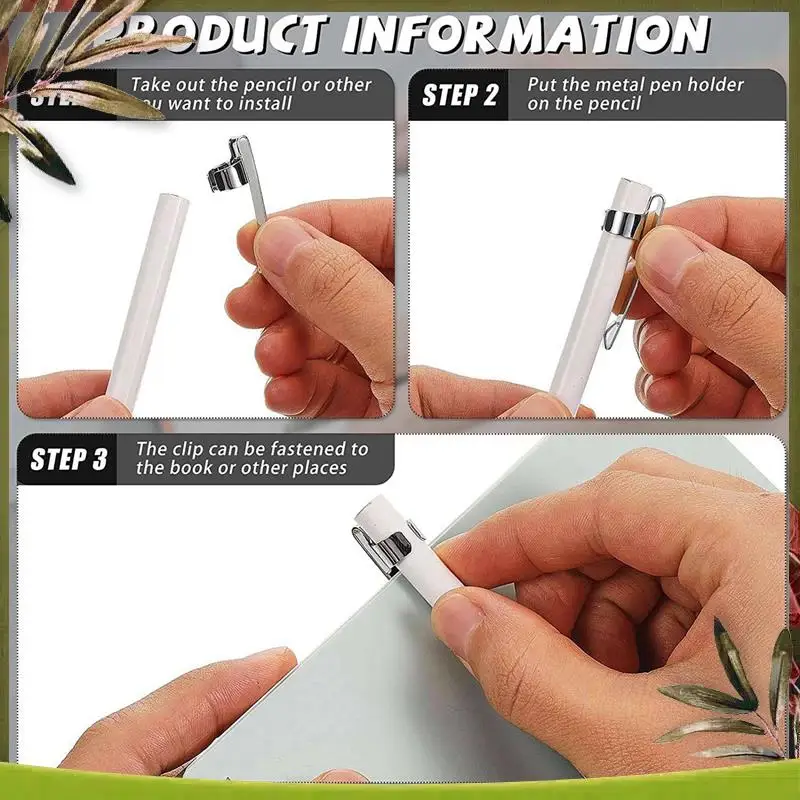 New-Metal Pencil Clips Slide On Pencil Pocket Clips Snap In, Pencil Holder Clip Metal Hangable Portable Pencil Clips, 600Pcs
New-Metal Pencil Clips Slide On Pencil Pocket Clips Snap In, Pencil Holder Clip Metal Hangable Portable Pencil Clips, 600Pcs